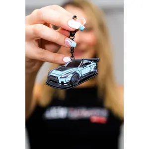 AXM Garage LBWK GT-R R35 Godzilla Car Keychain