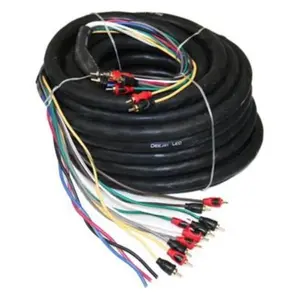 Deejay LED TBHMED52COPPER 52 ft. 10 RCA 3 Power Copper Cables & Connector
