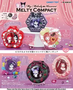Re-Ment My Melody Kuromi Melty Compact Blind Box - 1 Random Figure