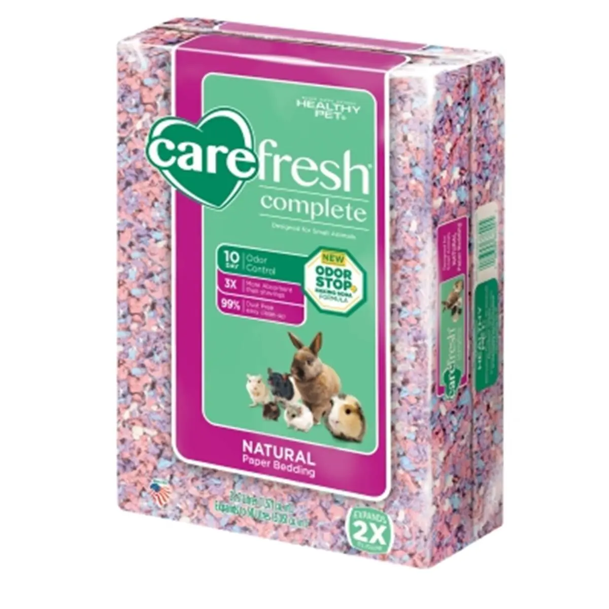 212 MAIN Carefresh Complete Confetti Natural Paper Pulp Bedding - Litter for Dogs & Cats with Odor Control, 50L