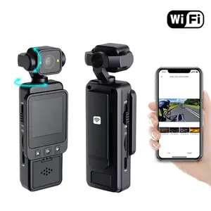 HD Bicycle Sports Camera with 270 Degree Rotatable Lens, Chest Mount Recorder, Outdoor WiFi Portable Pocket Law Enforcement Camera, Compact Creative Design with Screen Clip Charger Digital Camera, Streaming Camera
