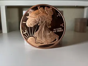 Half Pound Copper Walking Liberty Round .999