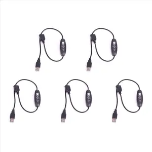 5X USB 5V-12V Temperature Controller Heater Thermostat 3-Speed Adjustable 24W