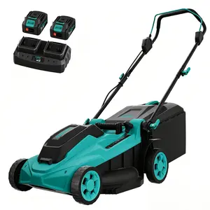 40V Cordless Lawn Mower 17 Inch Push Mower, 6 Height Adjustable, Mulching & Bagging with 40L Grass Bag, Lightweight for Small Medium Lawns