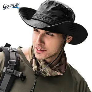 Men Women 2 Ways To Wear UPF 50+ UV Protection Boonie Sun Hat | SunSafeTok FishingTok OutdoorTok GorpcoreTok Foldable Wide Brim Bucket Hat with Adjustable Chin Strap | for Hiking Beach Fishing Camping Safari Summer Outdoor Wear