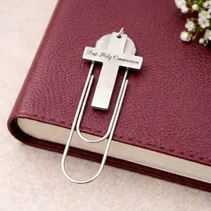 First Holy Communion Cross Paperclip Bookmark
