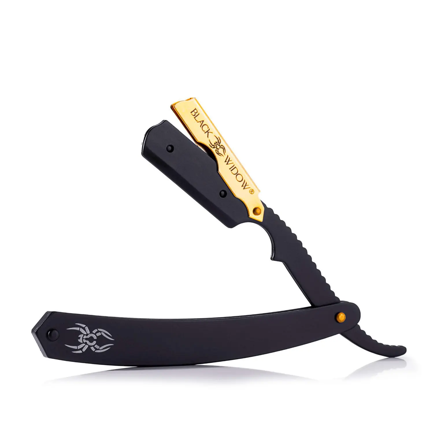 Black Widow Executive Brand Razor made for professional barbers and novice alike