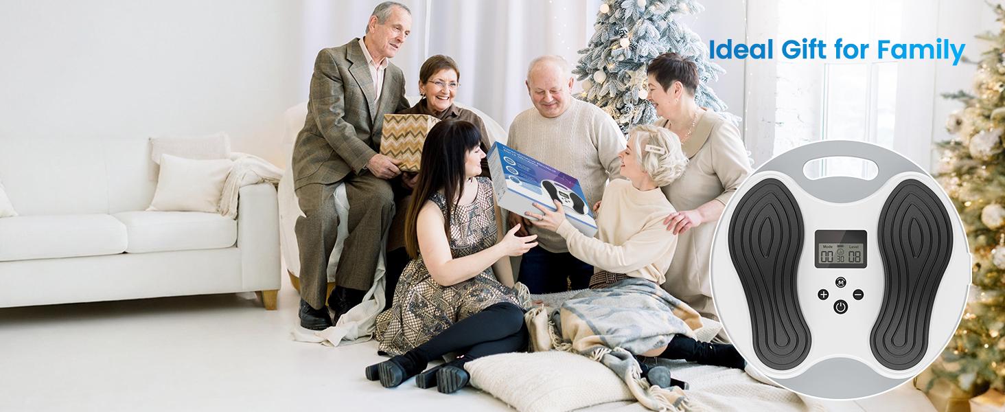 EMS Foot Massager for Neuropathy, NMES Foot Stimulator for Neuropathy Feet Nerve FSA&HSA Eligible item Electric Foot Massager for Circulation and Pain Relief with 4 TENS Unit Muscle Stimulator Pads