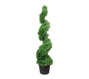 Northlight Real Touch Cedar Spiral Topiary 5' Unlit
