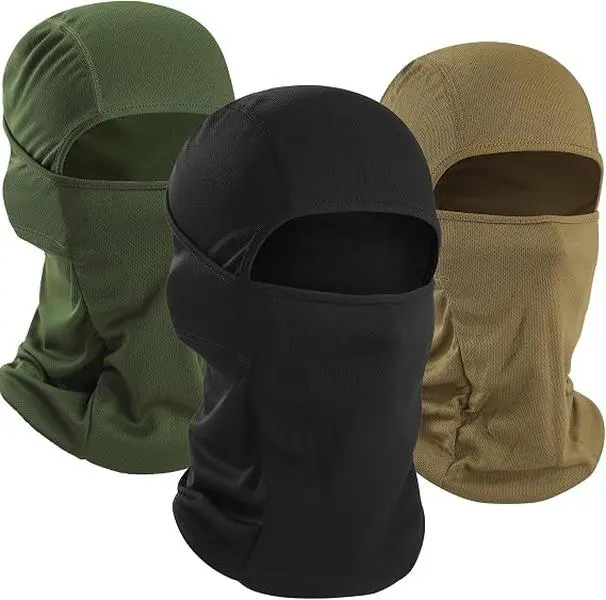 Balaclava Ski Mask 3 Pieces Full Face Cover for Men and Women Breathable Full Face Mask for Skiing Outdoor Sports