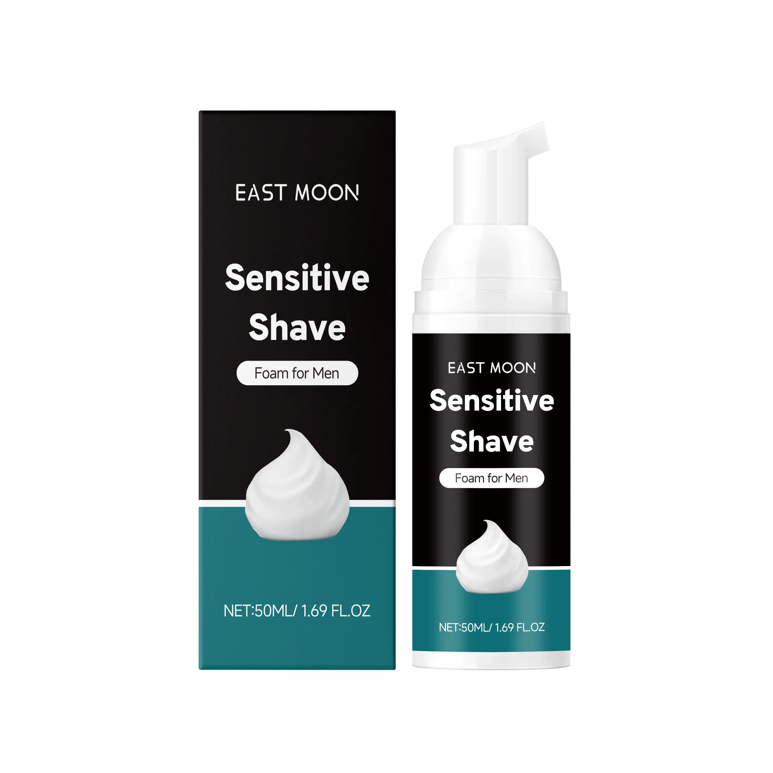 Men's Shaving Foam, Gentle Face Cleansing Cream, 50ml