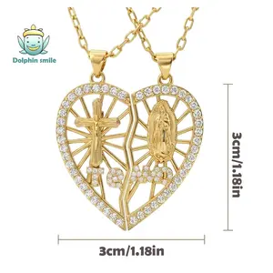 Te Amo Necklace，Virgen Mary Necklace，Jesus Necklace，San judas tadeo Necklace，Virgen de Guadalupe Necklace