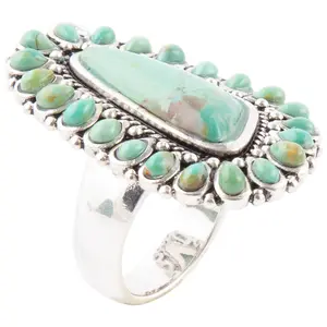 Barse Artisan Crafted Sedona Composite Turquoise Abstract Ring