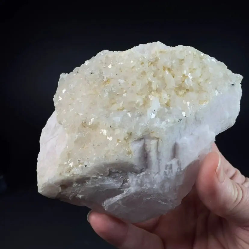 Fluorescent Mangano Calcite Specimen from Trepca Mine Complex, Kosovo