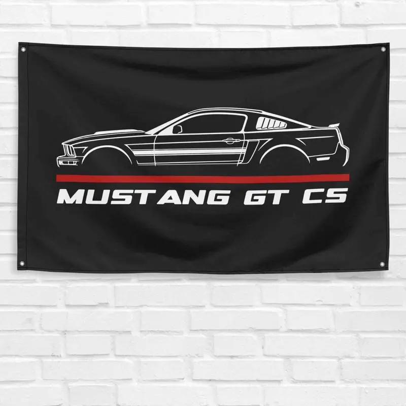Ford Mustang GT CS Cal Special 2007 Backdrop Banner, 3x5 ft Festive Flags for Car Enthusiasts Gift, Backdrop Banner Festive Flags