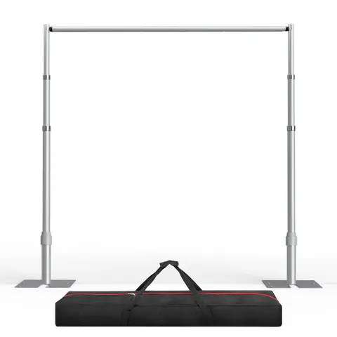 EMART Pipe and Drape Backdrop Stand Kit, 12ftx10ft Heavy-Duty Adjustable Photo Background Metal Frame with Stable Flat Base, Wedding-Ready Setup Camera Accessories for Professional Photography, Wedding Decor