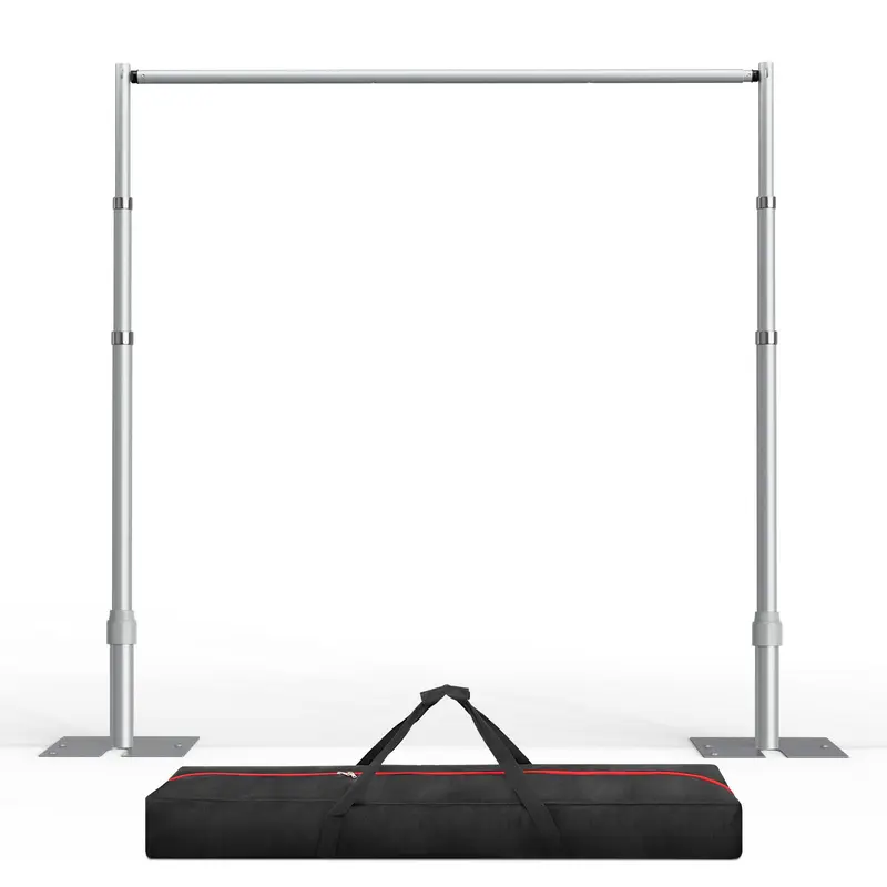 EMART Pipe and Drape Backdrop Stand Kit, 12ftx10ft Heavy-Duty Adjustable Photo Background Metal Frame with Stable Flat Base, Wedding-Ready Setup Camera Accessories for Professional Photography, Wedding Decor