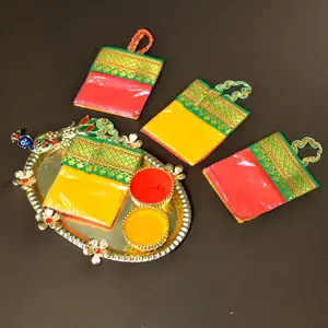 Elegant Haldi Kumkum Packs | Premium Sindoor & Turmeric in Handbag Style | Ideal for Weddings, Pooja, Festivals | Cherished Return Gift