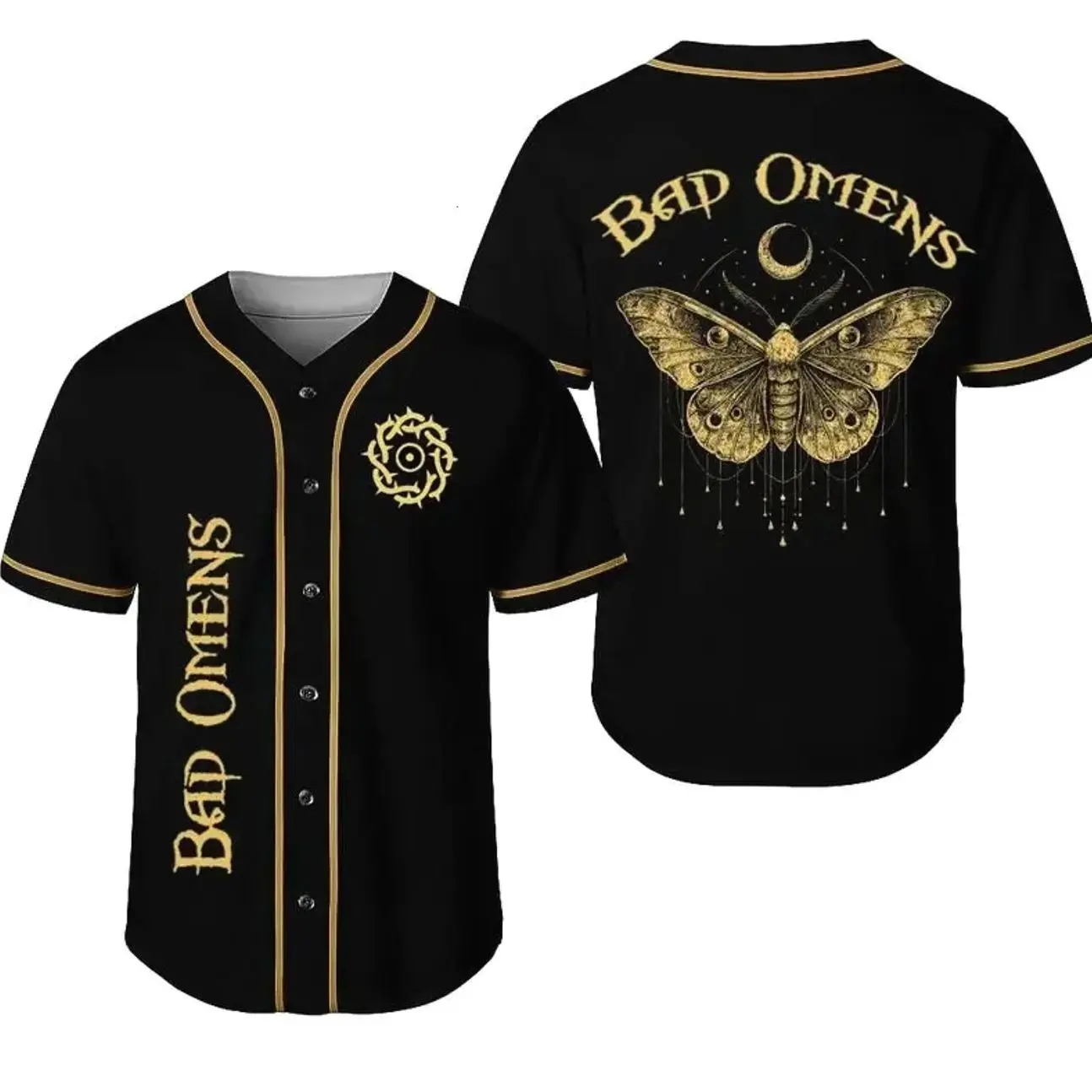 Bad Omens Heavy Metal Band Baseball Jersey , Best Gift For Rock Fan shirt