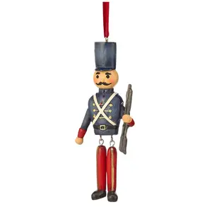 Toy Nutcracker - Blue Hat Ornament