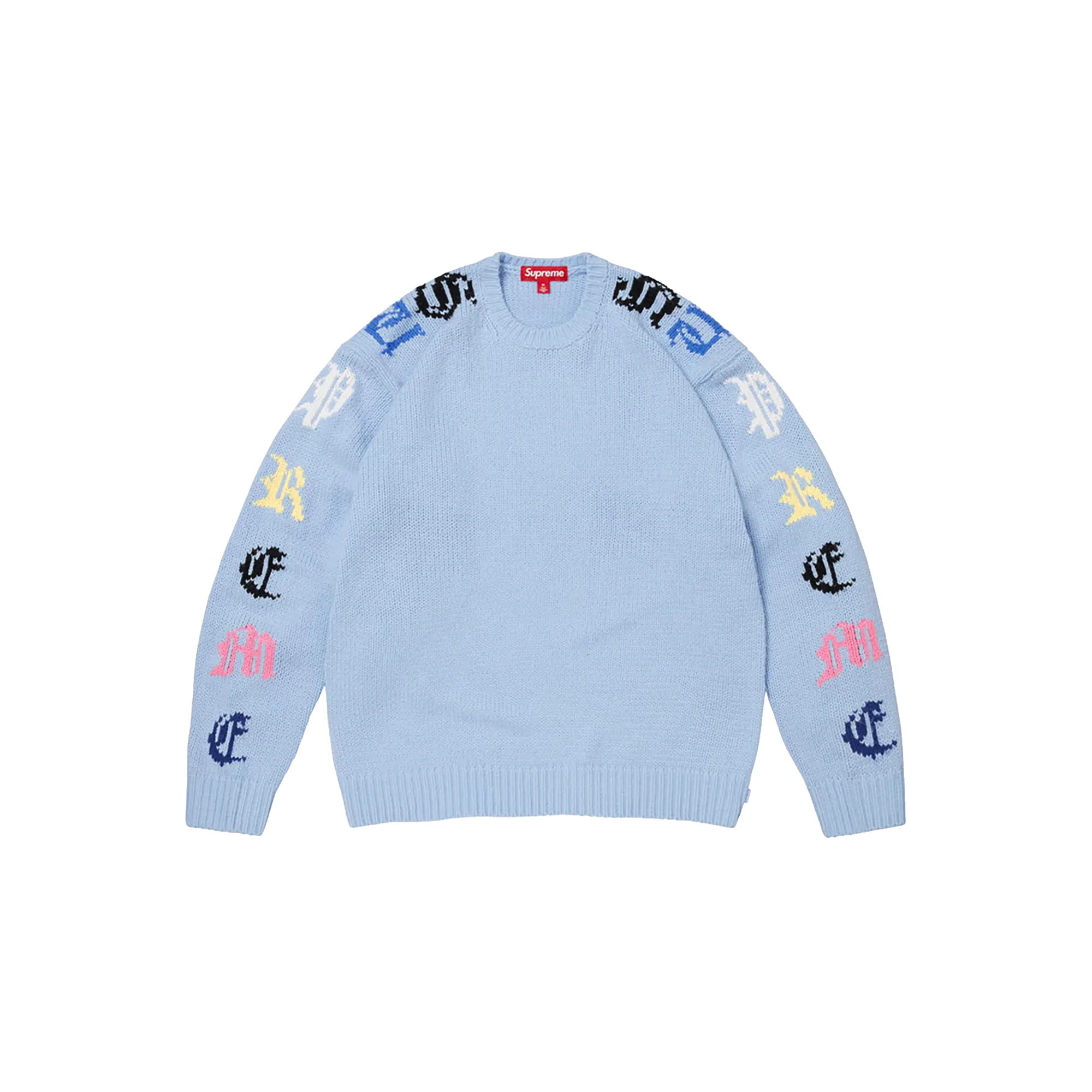 Old English Sleeves Sweater "SS26 - Light Blue" SU27138
