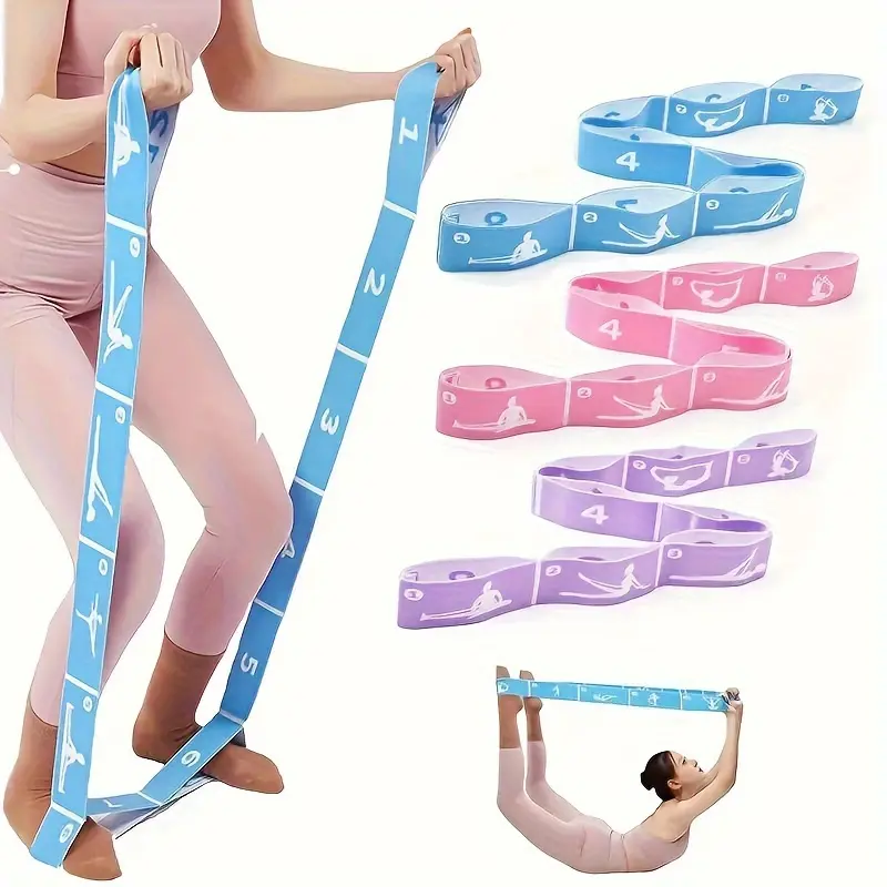 1PCS/3PCS No More Stiff Shoulders! Yoga Resistance Bands - Yoga Number Bands - Latex Resistance Bands for Back Stretching - Essential for Yoga/Pilates/Workout - Suitable for Beginners to Professionals | Top Choice Fitness Gift Women's Sports