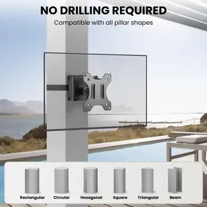 ZeboZap ZZTVS2011 Gazebo TV Mount outdoor for 13–27" Screens, Outdoor Use