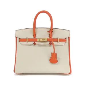 Pre-owned HERMÈS Calfskin Shoulder Bags Hermes Birkin25 Togo