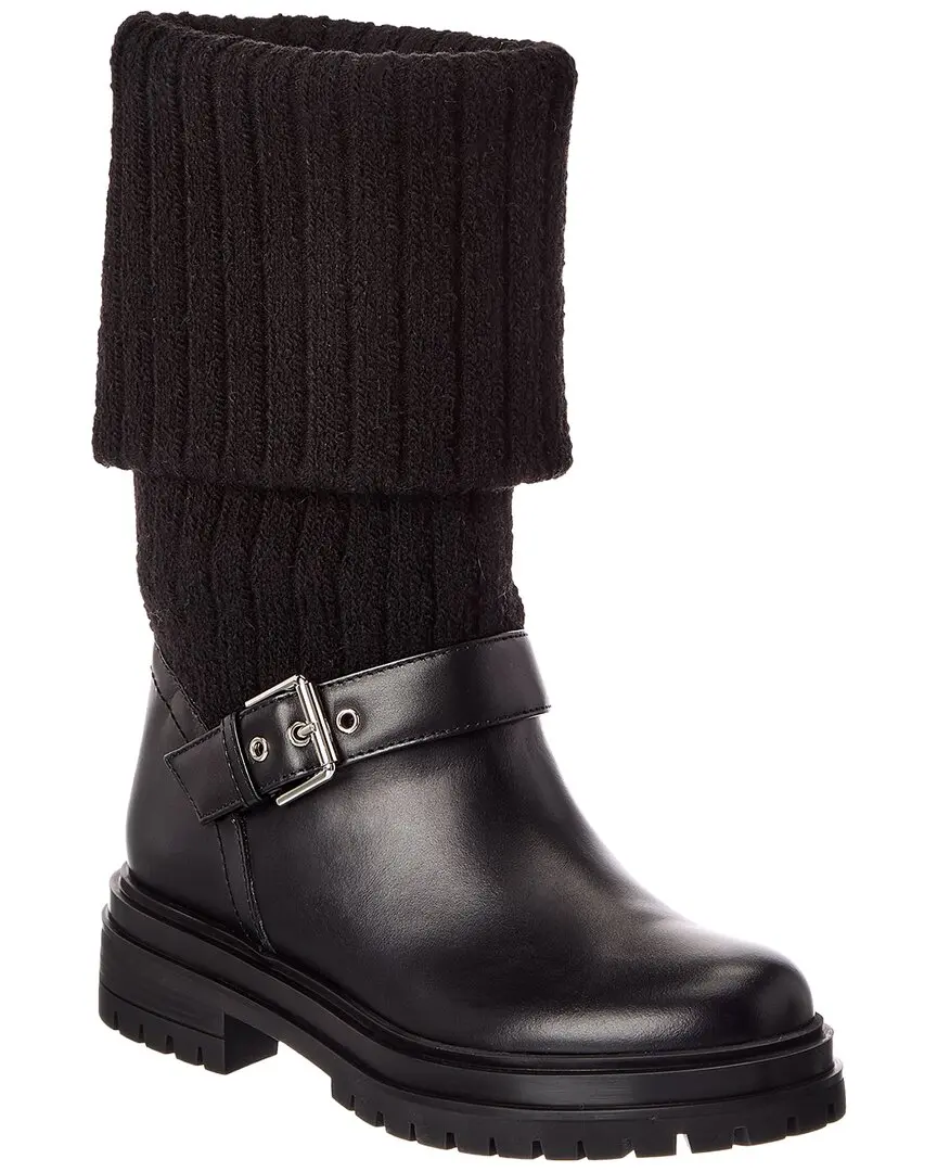 Gianvito Rossi Thurso 20 Knit & Leather Boot