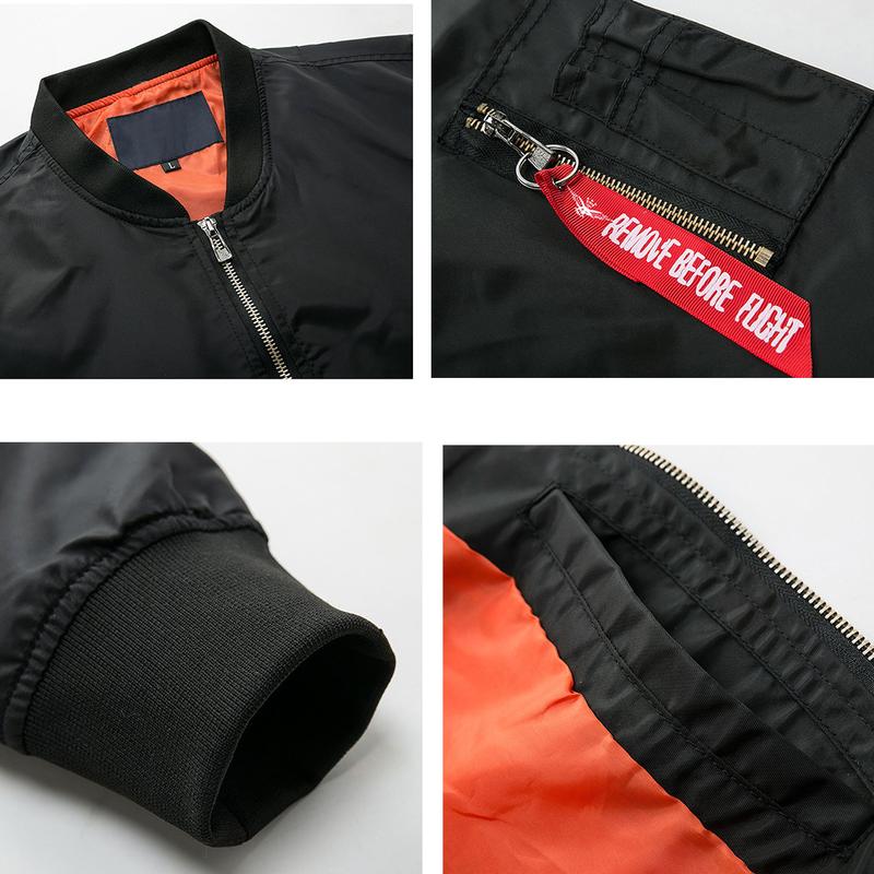 Kingapril Men's Lightweight Varsity Jacket Casual Windbreaker Bomber Military Outerwear