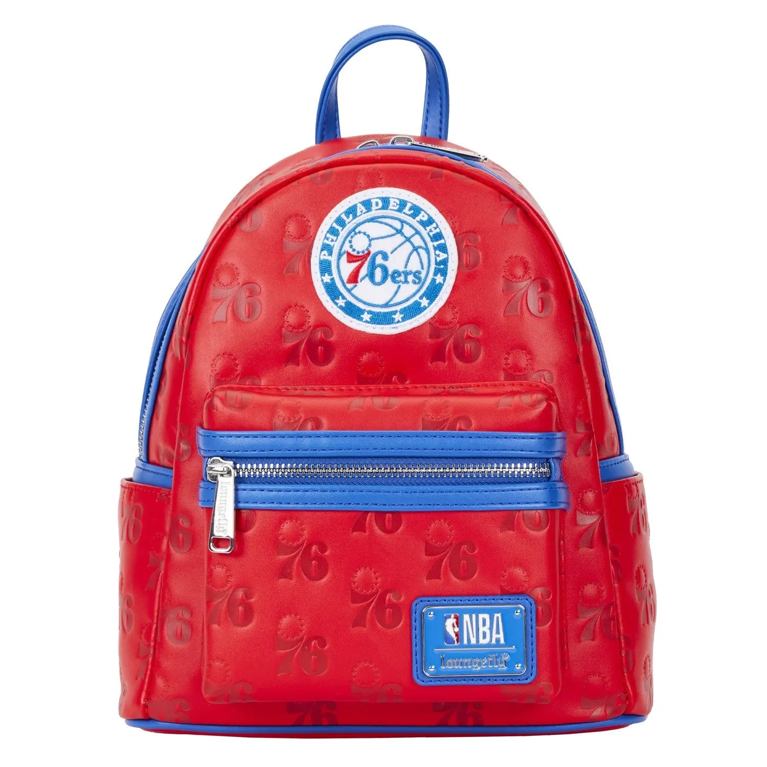 Loungefly NBA Philly 76ers Debossed Logo Mini Backpack Loungefly NBA Philly 76ers Debossed Logo Mini Backpack