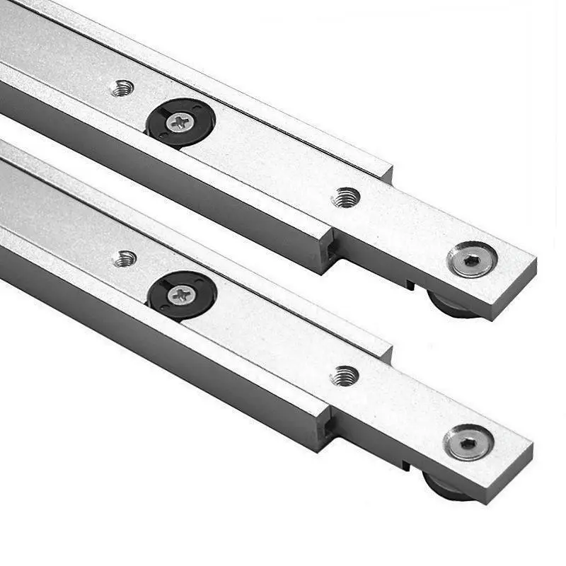 Aluminum Alloy T-track Slot Miter Track and Miter Bar Slider Kit, Table Saw Miter Gauge Rod, T-Bar T-Slider Woodworking Tools Workbench DIY