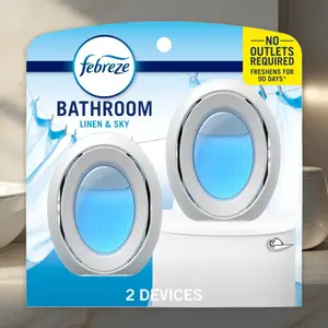 Febreze Linen & Sky Bathroom Air Freshener - 2ct Febreze Linen & Sky Bathroom Air Freshener - 2ct