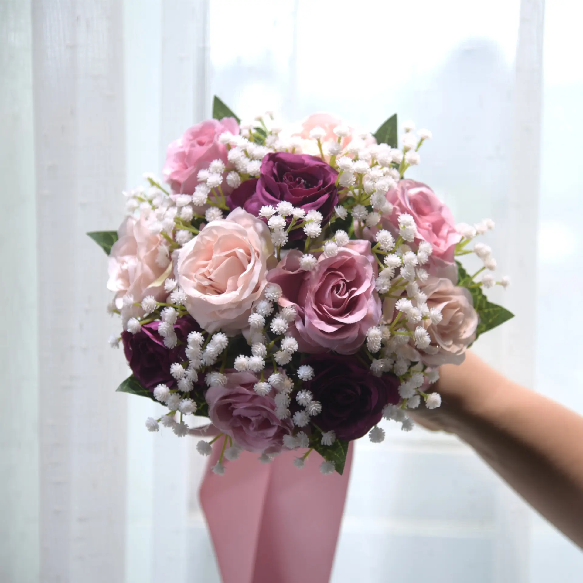 045 Rose Starry Sky Style Purple Bouquet