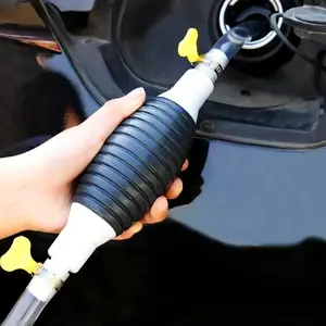3-Piece Manual Primer Pump Set, Fuel Line Pump for Gasoline Diesel Liquid Transfer, Car Tool Kit for Water and Fuels