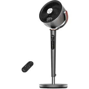Sunspire Large Fan for Bedroom, 120° Oscillating Standing Fan, 85ft Air Circulator With Remote, DC Motor Quiet Floor Fans, Adjustable Height, 12 Speeds, 5 Modes, 12H Timer