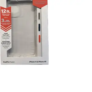 Incipio Dual Pro Fusion Protective Case for iPhone 11 & iPhone XR - Military-Grade Drop Tested, 12ft. Fused Dual-Layer, Raised Edge