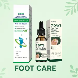 Foot Care Set: Tea Tree Foot Spray & Ginger Nail Repair Serum Combo (100ml Each) - Dermatologist-Validated Fungal Defense | Fast-Absorbing Formula