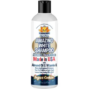 Amazing White Shampoo | Whitening Shampoo for Dogs | Alcohol & Bleach Free | Made in USA by Bodhi Dog | Natural Ingredients | Professional Quality Pet Supplies Clean