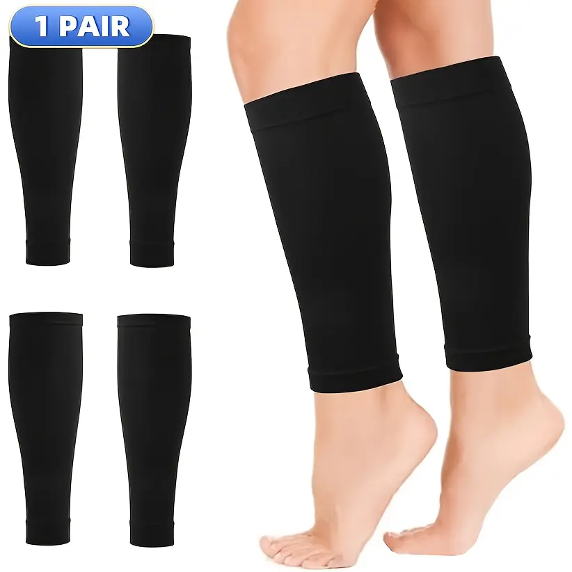 Unisex 2-Piece Knee Pad Protective Gear - Polyamide, Arm Compression, Body Support, Compression Stretch Gear for Sports, Cold Weather, Hand-Washable, Neoprene-Look (Neoprene/Elbow/Calf Not Included), Arm Compression Protective Gear