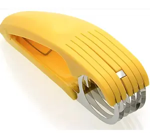Guyuyii Banana Slicer - Quick and Safe Banana Cutter for Even Slices, Easy Kitchen Gadget for Kids and Adults, Perfect for Snacks, Fruit Salads, Desserts and Meal Prep