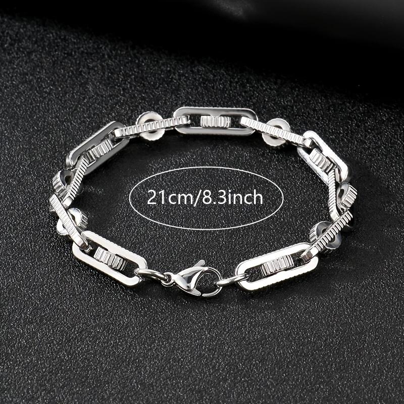 1pc Heavy-Duty Motorcycle Chain Bracelet - Industrial Hip-Hop Jewelry with Interlocking Chains, Unisex Bike Chain Necklace for Men & Women - Edgy Motorcycle, Cycling, Everyday Streetwear - Durable Metallic Finish Gift for Bikers & Urban Fashion Lovers, Mo 1pc Heavy-Duty Motorcycle Chain Bracelet - Industrial Hip-Hop Jewelry with Interlocking Chains, Unisex Bike Chain Necklace for Men & Women - Edgy Motorcycle, Cycling, Everyday Streetwear - Durable Metallic Finish Gift for Bikers & Urban Fashion Lovers, Mo