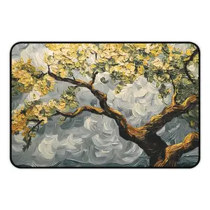 Van Gogh-Inspired Mulberry Tree Desk Mat & Mouse Pad - Vibrant Artistic Painting, Non-Slip, Durable, Water-Resistant, Perfect for Home Office, Art Lovers, and Classic Decor Enthusiasts - Artisan Mousepad - Best Gaming Mousepad, Neoprene mat