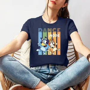 Bluey Dance Mode | Bluey Shirt | Bluey Dad Shirt | Bluey Mom Shirt | Bluey and Bingo | Bluey Mom | Bluey |Unisex Jersey Short Sleeve Tee