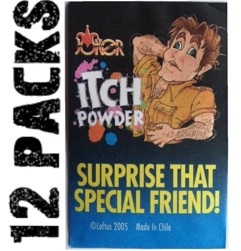 Itching Powder Prank – 12-Pack of Classic Gag Fun! 🎭 Itching Powder Prank – 12-Pack of Classic Gag Fun! 🎭
