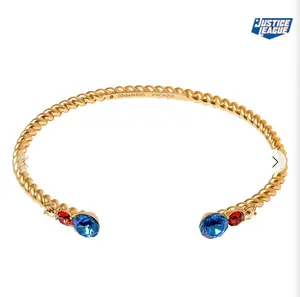 Origami Owl Justice League Gold Rope Bangle Bracelet