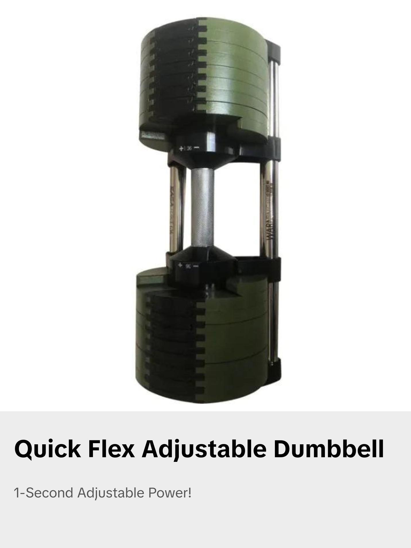 Quick Flex Adjustable Dumbbell