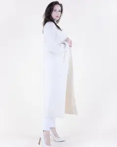 Flat Collar Front Pockets Open Duster Cardigan