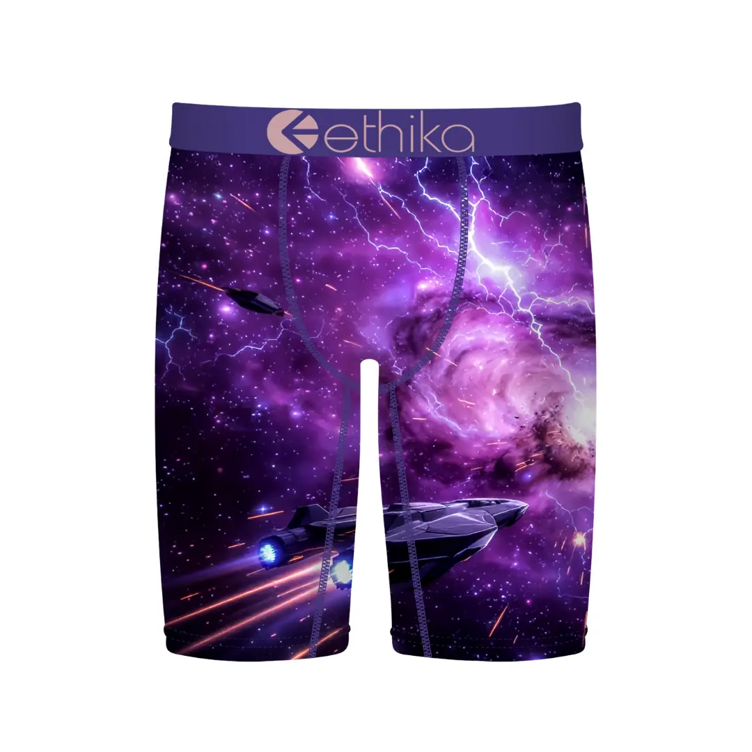 ETHIKA Men's Space War Staple Menswear Underwear - Soft Polyester-Spandex Fabric