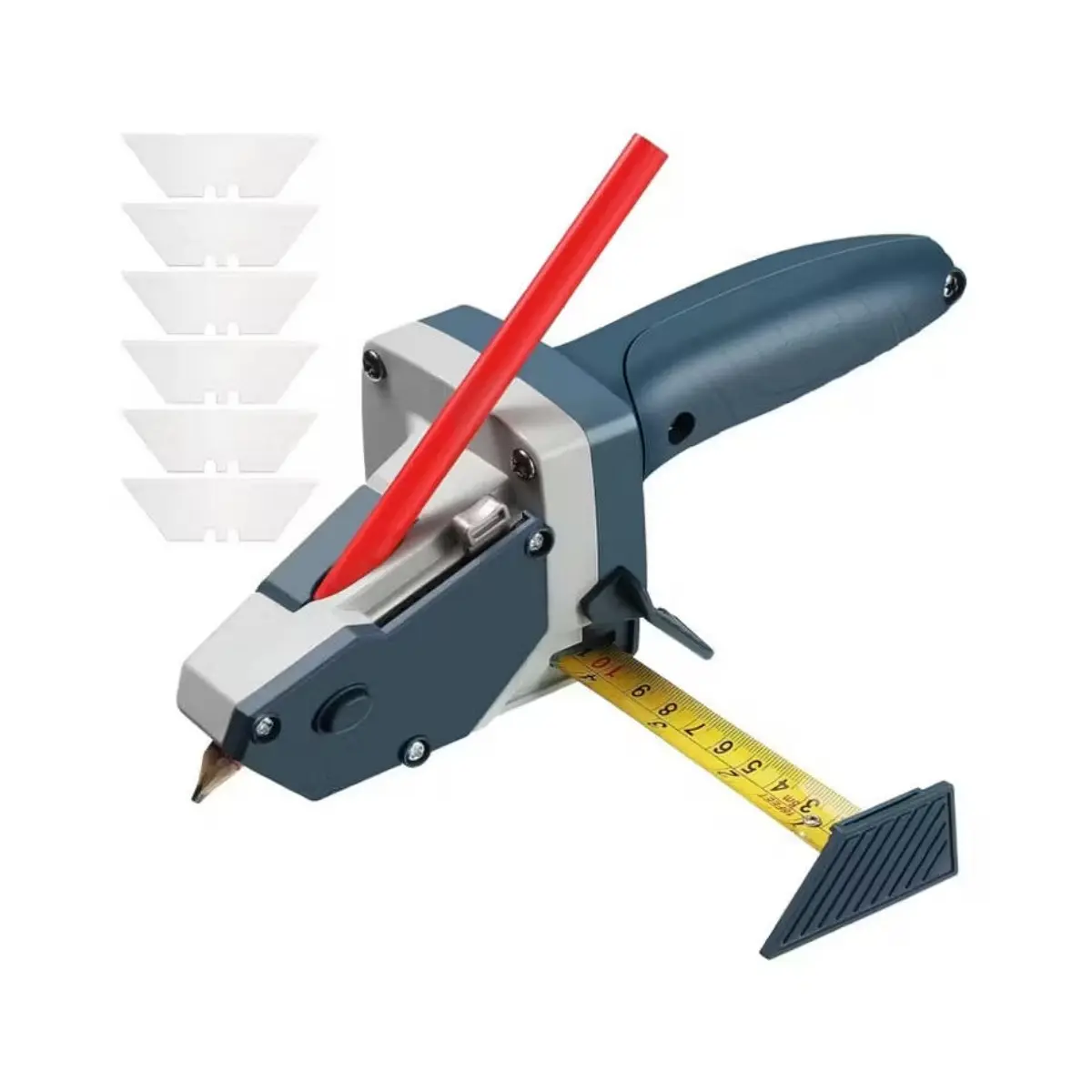 Effortlessly Cut Plasterboard with This Professional Gypsum Board Cutter - Drywall Sheetrock Foam KT Cardboard Cutting Tool- Easy Glide Precision Blade & Tape Measure - Time-Saving for Home DIY & Professional Use